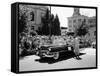 Cadillac Convertible in a Street Parade, USA, (C1958)-null-Framed Stretched Canvas