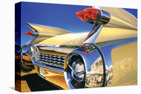 Cadillac Eldorado '59 in Athens-Graham Reynold-Stretched Canvas