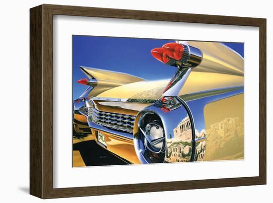 Cadillac Eldorado '59 in Athens-Graham Reynold-Framed Art Print