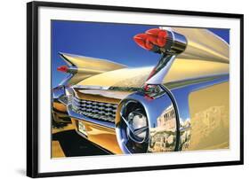 Cadillac Eldorado '59 in Athens-Graham Reynold-Framed Art Print