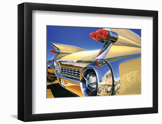 Cadillac Eldorado '59 in Athens-Graham Reynold-Framed Art Print