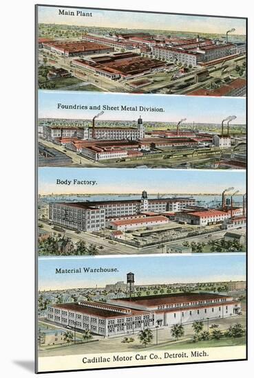 Cadillac Factories, Detroit-null-Mounted Art Print