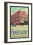 Cadillac Hotel, Seattle, Washington-Lantern Press-Framed Art Print