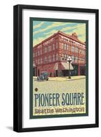 Cadillac Hotel, Seattle, Washington-Lantern Press-Framed Art Print