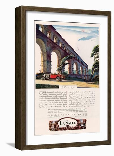 Cadillac La Salle, Magazine Advertisement, USA, 1928-null-Framed Giclee Print