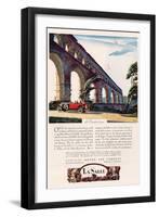 Cadillac La Salle, Magazine Advertisement, USA, 1928-null-Framed Giclee Print