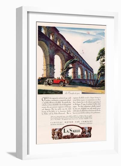 Cadillac La Salle, Magazine Advertisement, USA, 1928-null-Framed Giclee Print