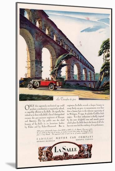 Cadillac La Salle, Magazine Advertisement, USA, 1928-null-Mounted Giclee Print