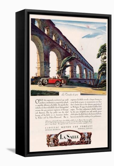 Cadillac La Salle, Magazine Advertisement, USA, 1928-null-Framed Stretched Canvas