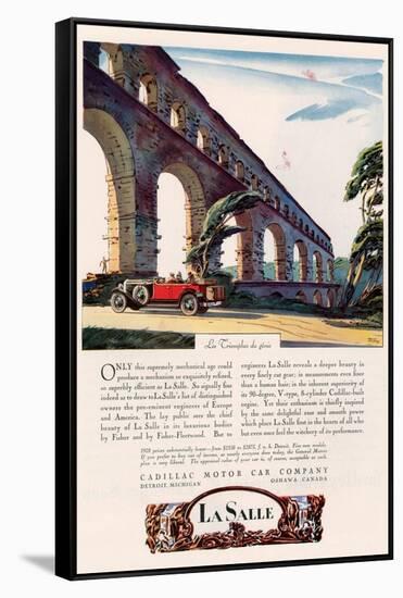 Cadillac La Salle, Magazine Advertisement, USA, 1928-null-Framed Stretched Canvas