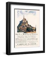 Cadillac La Salle, Magazine Advertisement, USA, 1929-null-Framed Giclee Print