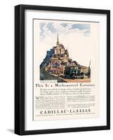 Cadillac La Salle, Magazine Advertisement, USA, 1929-null-Framed Giclee Print