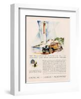 Cadillac La Salle, Magazine Advertisement, USA, 1929-null-Framed Giclee Print