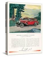 Cadillac La Salle, Magazine Advertisement, USA, 1933-null-Stretched Canvas