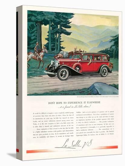 Cadillac La Salle, Magazine Advertisement, USA, 1933-null-Stretched Canvas