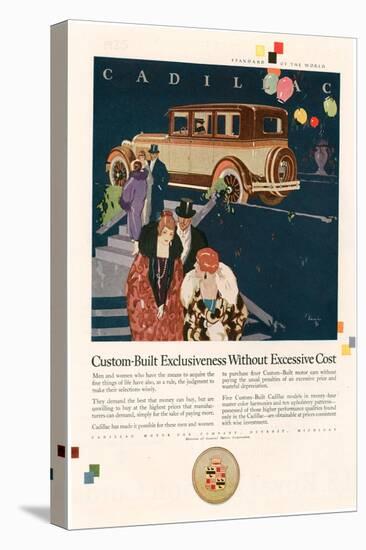 Cadillac, Magazine Advertisement, USA, 1925-null-Stretched Canvas