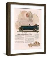 Cadillac, Magazine Advertisement, USA, 1925-null-Framed Giclee Print