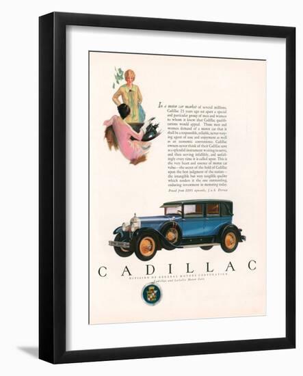 Cadillac, Magazine Advertisement, USA, 1927-null-Framed Giclee Print