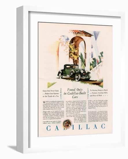 Cadillac, Magazine Advertisement, USA, 1928-null-Framed Giclee Print