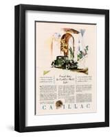 Cadillac, Magazine Advertisement, USA, 1928-null-Framed Giclee Print