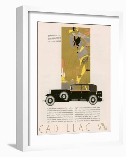 Cadillac, Magazine Advertisement, USA, 1931-null-Framed Giclee Print