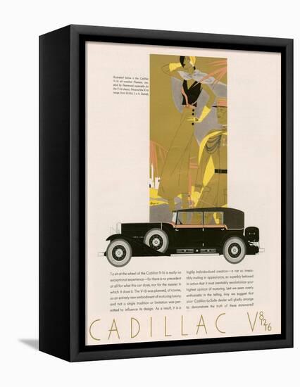 Cadillac, Magazine Advertisement, USA, 1931-null-Framed Stretched Canvas