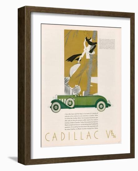 Cadillac, Magazine Advertisement, USA, 1931-null-Framed Giclee Print