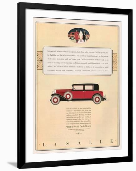 Cadillac, Magazine Advertisement, USA, 1931-null-Framed Giclee Print
