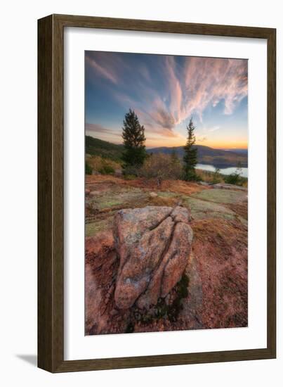 Cadillac Mountain Sunset Beauty, Acadia-Vincent James-Framed Photographic Print