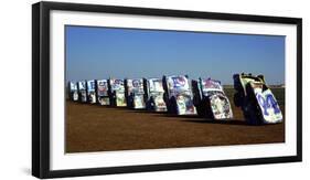 Cadillac Ranch-Charles Bowman-Framed Photographic Print