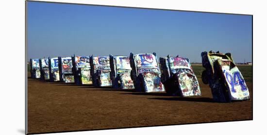 Cadillac Ranch-Charles Bowman-Mounted Photographic Print