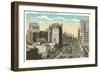 Cadillac Square, Detroit, Michigan-null-Framed Art Print