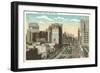 Cadillac Square, Detroit, Michigan-null-Framed Art Print