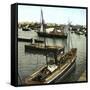 Cadix (Spain), Fishing Boats in the Port-Leon, Levy et Fils-Framed Stretched Canvas
