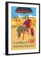 Cadiz, La Mejor Playa del Sur-null-Framed Art Print