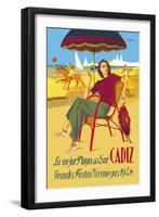 Cadiz, La Mejor Playa del Sur-null-Framed Art Print