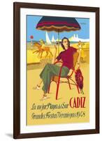 Cadiz, La Mejor Playa del Sur-null-Framed Art Print