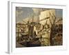 Cadiz Salt Ship, Gloucester Harbor-Frederick John Mulhaupt-Framed Giclee Print