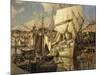 Cadiz Salt Ship, Gloucester Harbor-Frederick John Mulhaupt-Mounted Giclee Print