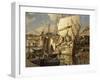 Cadiz Salt Ship, Gloucester Harbor-Frederick John Mulhaupt-Framed Giclee Print