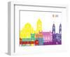 Cadiz Skyline Pop-paulrommer-Framed Art Print