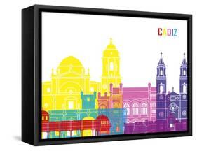 Cadiz Skyline Pop-paulrommer-Framed Stretched Canvas