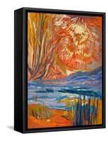 Cadmium Winter Solstice II-Dorothy Fagan-Framed Stretched Canvas
