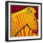 Cadmium Zebra-John Nolan-Framed Giclee Print