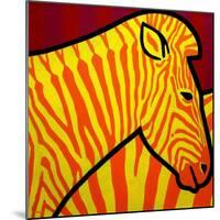 Cadmium Zebra-John Nolan-Mounted Giclee Print