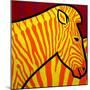 Cadmium Zebra-John Nolan-Mounted Giclee Print