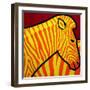 Cadmium Zebra-John Nolan-Framed Premium Giclee Print