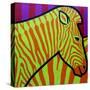 Cadmium Zebra-John Nolan-Stretched Canvas