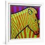 Cadmium Zebra-John Nolan-Framed Giclee Print