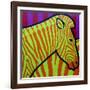 Cadmium Zebra-John Nolan-Framed Giclee Print